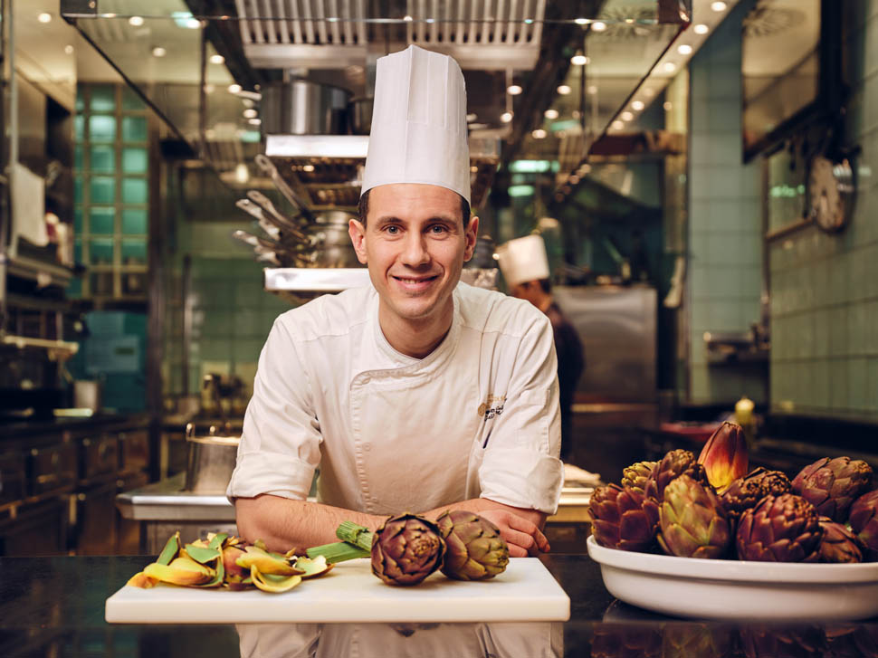 HotelPrincipeDiSavoia AcantoRestaurant ChefMatteoGabrielliwithArtichokesLandscape DorchesterCollection