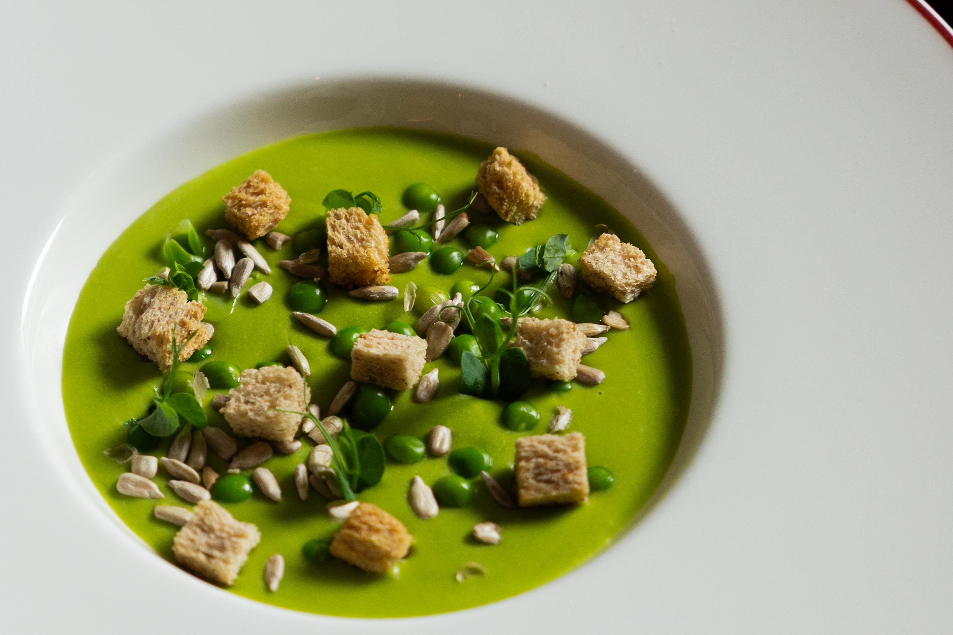 The Longevity Spa Vellutata di piselli