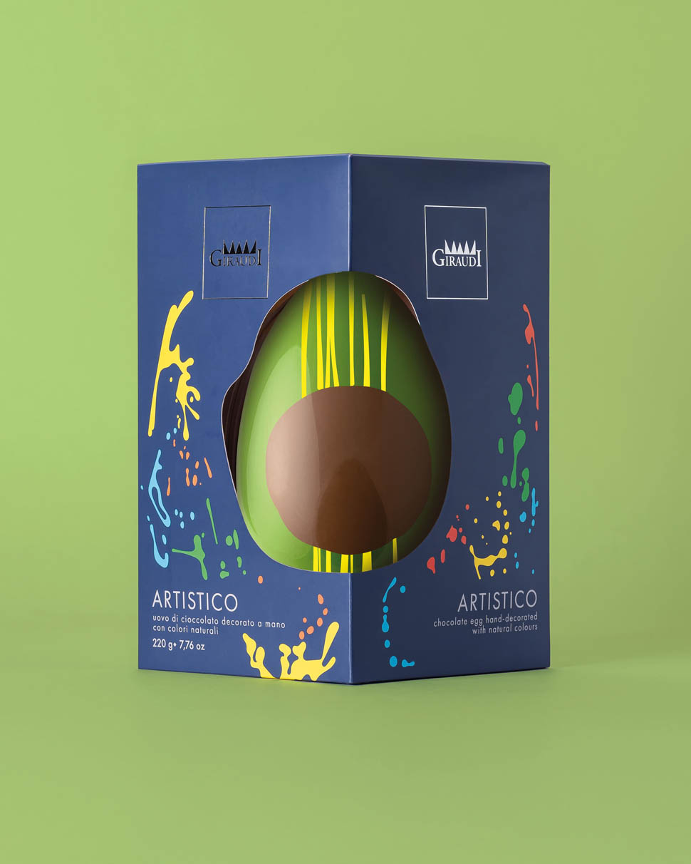 uovo artistico latte e bianco box